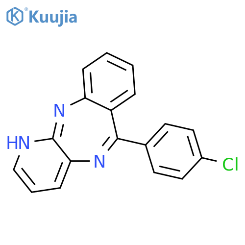 1H-PYRIDO[2,3-B][1,4]BENZODIAZEPINE, 6-(4-CHLOROPHENYL)- structure