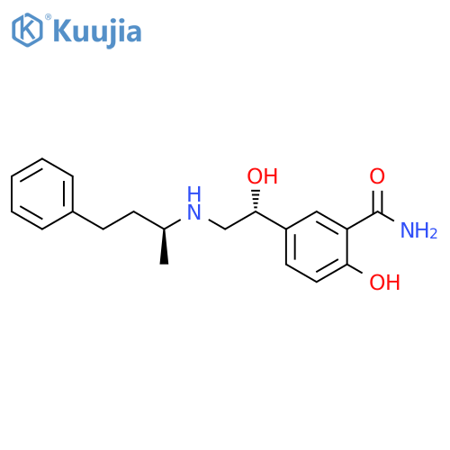 Benzamide, 2-hydroxy-5-(1-hydroxy-2-((1-methyl-3-phenylpropyl)amino)ethyl)-, (R-(R*,S*))- structure
