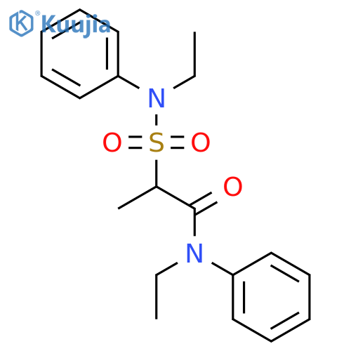 Propanamide, N-ethyl-2-[(ethylphenylamino)sulfonyl]-N-phenyl- structure