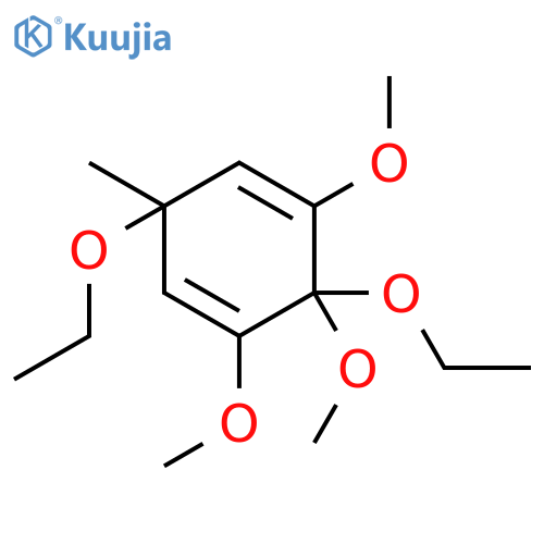 1,4-CYCLOHEXADIENE, 3,6-DIETHOXY-1,5,6-TRIMETHOXY-3-METHYL- structure