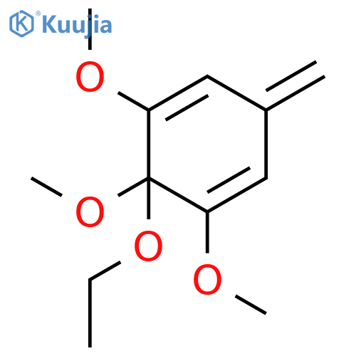 1,4-Cyclohexadiene, 6-ethoxy-1,5,6-trimethoxy-3-methylene- structure