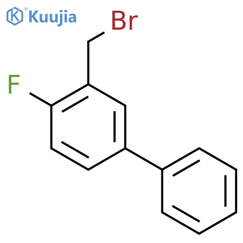 1,1'-Biphenyl, 3-(bromomethyl)-4-fluoro- structure