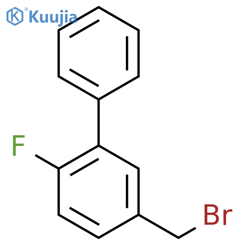 1,1'-Biphenyl, 5-(bromomethyl)-2-fluoro- structure