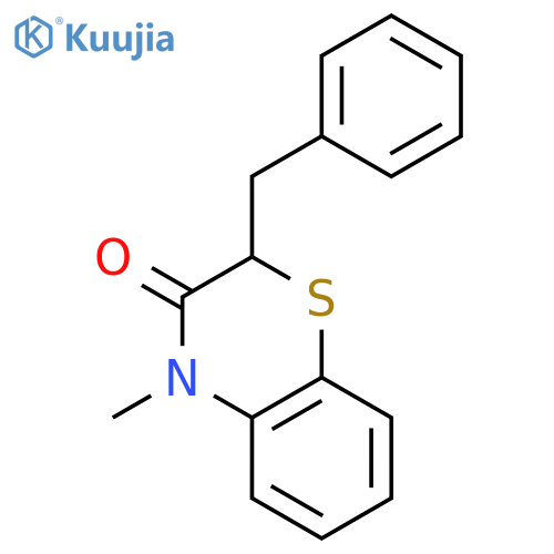 2H-1,4-Benzothiazin-3(4H)-one, 4-methyl-2-(phenylmethyl)- structure
