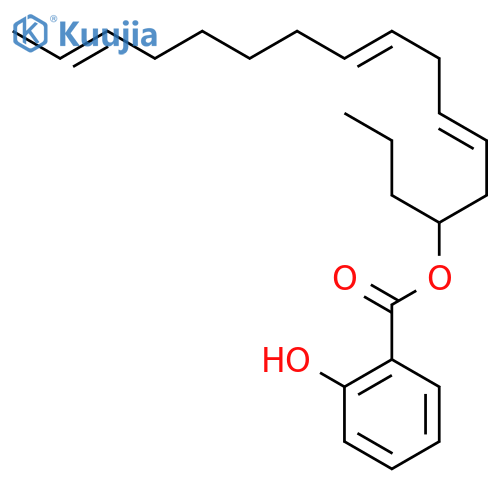 (3Z,6Z,12E)-1-propyltetradeca-3,6,12-trien-1-yl 2-hydroxybenzoate structure