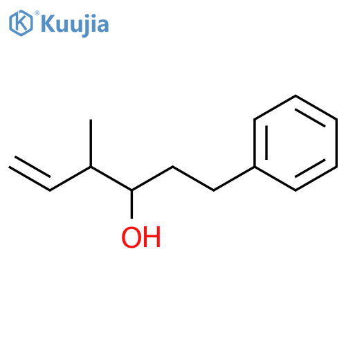 4-methyl-1-phenyl-hex-5-en-3-ol structure