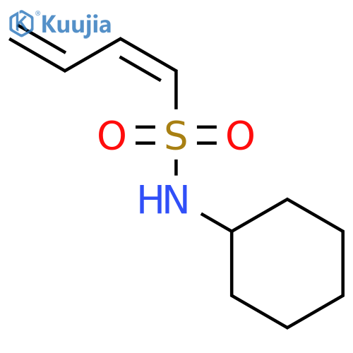 1,3-Butadiene-1-sulfonamide, N-cyclohexyl-, (Z)- structure