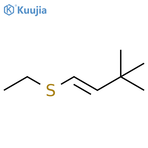 (e) 1-ethylthio-3,3-dimethyl-1-butene structure