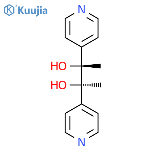 2,3-Butanediol, 2,3-di-4-pyridinyl-, (R*,R*)- structure