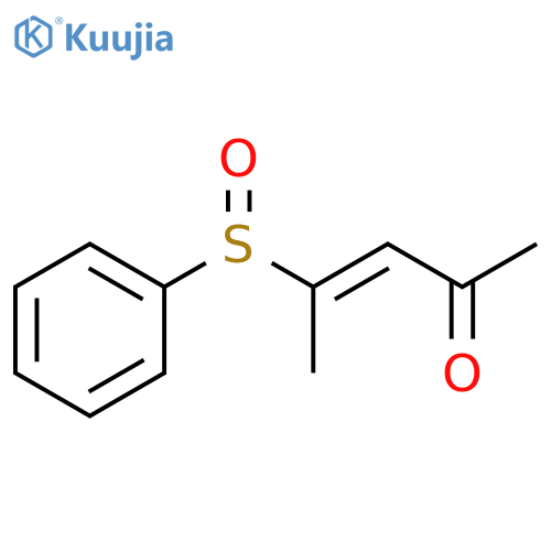 3-Penten-2-one, 4-(phenylsulfinyl)-, (E)- structure