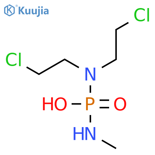Phosphorodiamidic acid, N,N-bis(2-chloroethyl)-N'-methyl- structure