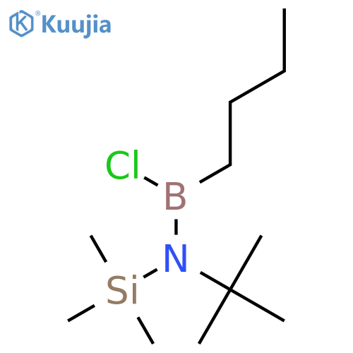 BORANAMINE, 1-BUTYL-1-CHLORO-N-(1,1-DIMETHYLETHYL)-N-(TRIMETHYLSILYL)- structure