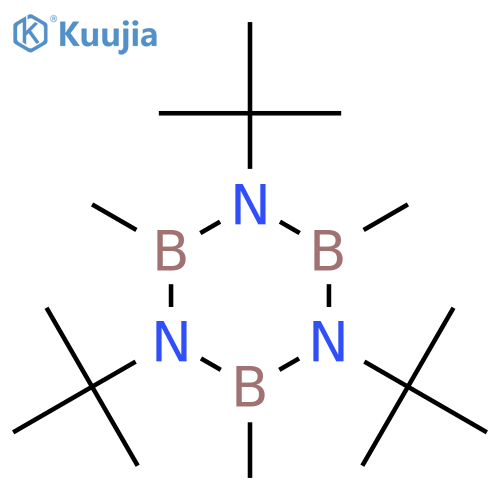 BORAZINE, 1,3,5-TRIS(1,1-DIMETHYLETHYL)-2,4,6-TRIMETHYL- structure
