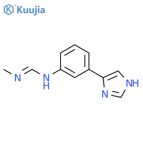 Methanimidamide, N-[3-(1H-imidazol-4-yl)phenyl]-N'-methyl- structure