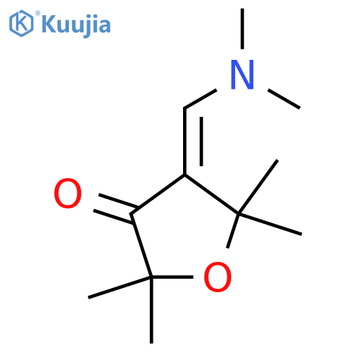 4-(dimethylamino)methylidene-2,2,5,5-tetramethyloxolan-3-one structure