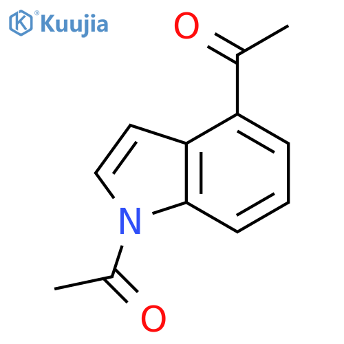 1,4-diacetyl-1H-Indole structure