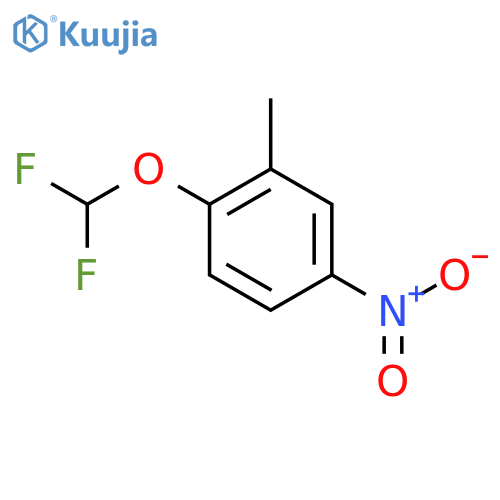 Benzene, 1-(difluoromethoxy)-2-methyl-4-nitro- structure