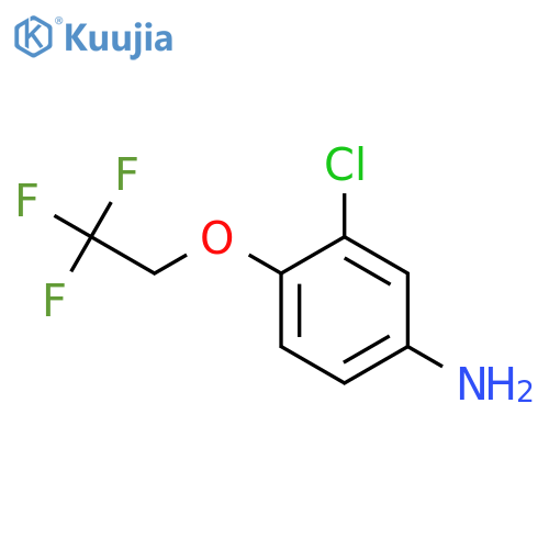 3-chloro-4-(2,2,2-trifluoroethoxy)aniline structure