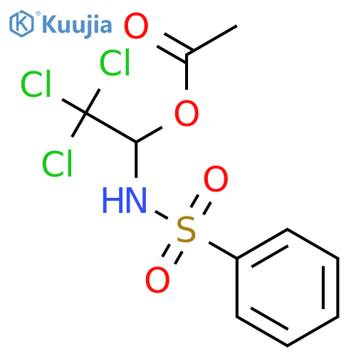 2,2,2-trichloro-1-[(phenylsulfonyl)amino]ethyl acetate structure