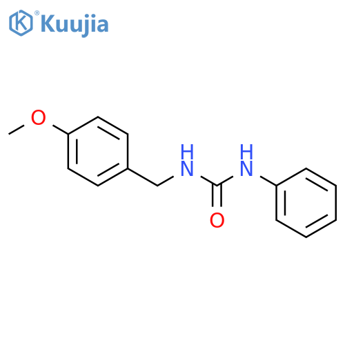 Urea, N-[(4-methoxyphenyl)methyl]-N'-phenyl- structure