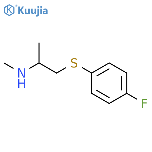 2-Propanamine, 1-[(4-fluorophenyl)thio]-N-methyl- structure