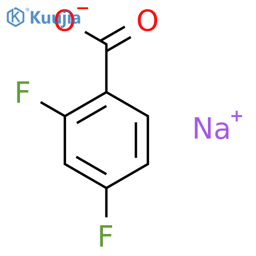 Sodium 2,4-difluorobenzoate structure