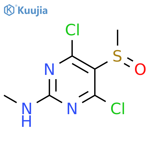 2-Pyrimidinamine, 4,6-dichloro-N-methyl-5-(methylsulfinyl)- structure