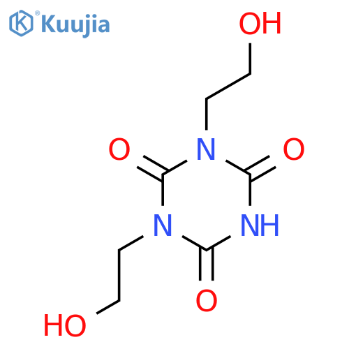 1,3-Bis(2-hydroxyethyl)-1,3,5-triazinane-2,4,6-trione structure