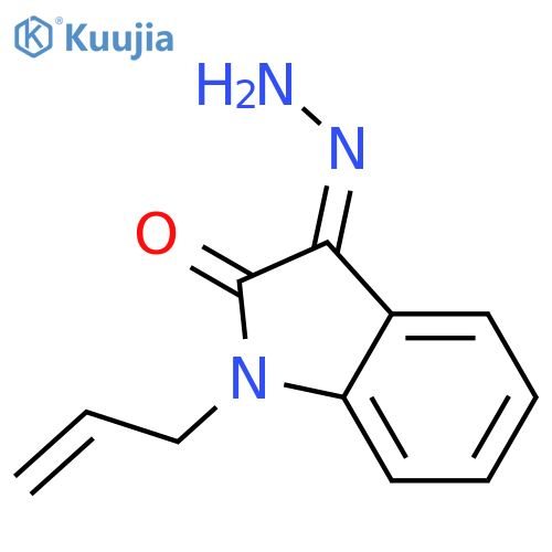 3-hydrazinylidene-1-(prop-2-en-1-yl)-2,3-dihydro-1H-indol-2-one structure
