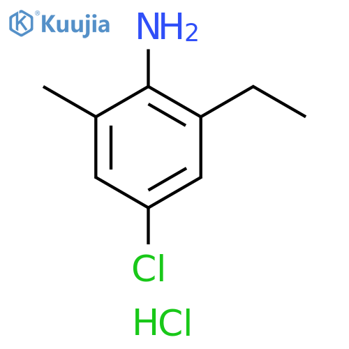 4-chloro-2-ethyl-6-methylaniline hydrochloride structure