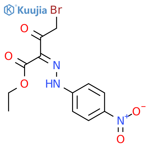 Butanoic acid, 4-bromo-2-[(4-nitrophenyl)hydrazono]-3-oxo-, ethyl ester structure