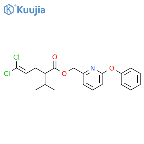4-Pentenoic acid, 5,5-dichloro-2-(1-methylethyl)-, (6-phenoxy-2-pyridinyl)methyl ester structure