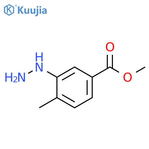 Methyl 3-hydrazinyl-4-methylbenzoate structure