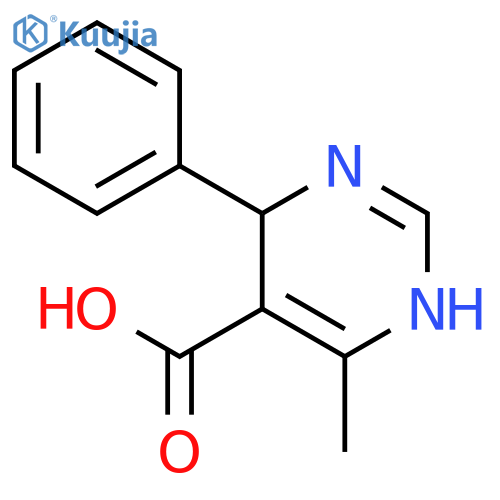 5-Pyrimidinecarboxylic acid, 1,4-dihydro-6-methyl-4-phenyl- structure