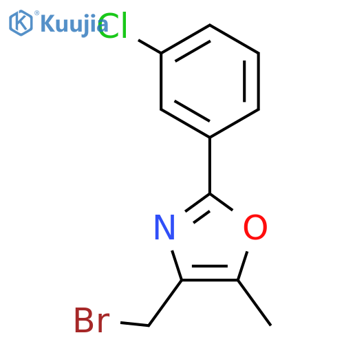 Oxazole, 4-(bromomethyl)-2-(3-chlorophenyl)-5-methyl- structure