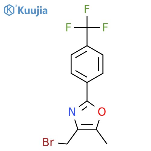 Oxazole, 4-(bromomethyl)-5-methyl-2-[4-(trifluoromethyl)phenyl]- structure