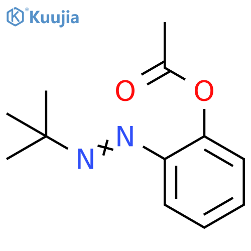 Phenol, 2-[(1,1-dimethylethyl)azo]-, acetate (ester) structure