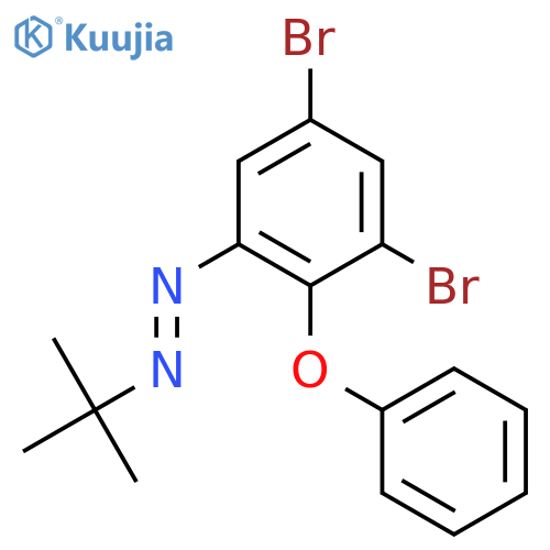 Diazene, (3,5-dibromo-2-phenoxyphenyl)(1,1-dimethylethyl)- structure