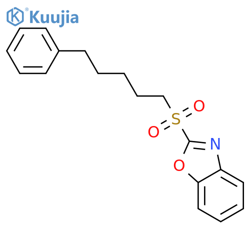 Benzoxazole, 2-[(5-phenylpentyl)sulfonyl]- structure