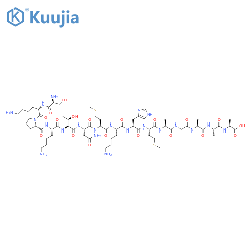 L-Alanine,L-seryl-L-lysyl-L-prolyl-L-lysyl-L-threonyl-L-asparaginyl-L-methionyl-L-lysyl-L-histidyl-L-methionyl-L-alanylglycyl-L-alanyl-L-alanyl- structure