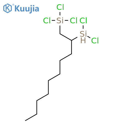Silane, trichloro[2-(dichlorosilyl)decyl]- structure