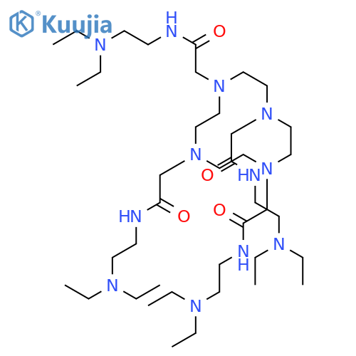 1,4,7,10-Tetraazacyclododecane-1,4,7,10-tetraacetamide,N,N',N'',N'''-tetrakis[2-(diethylamino)ethyl]- structure