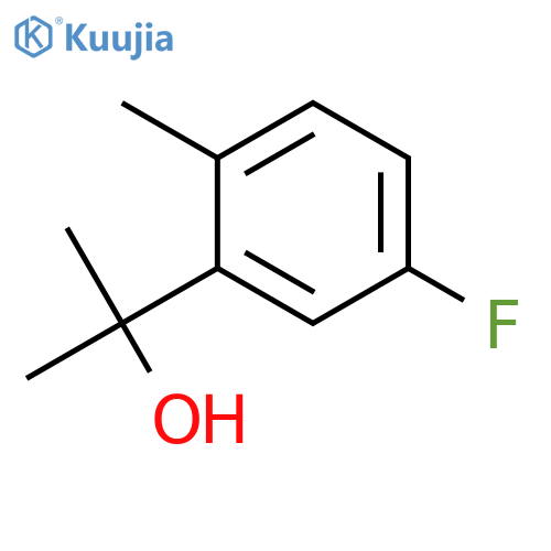 2-(5-fluoro-2-methylphenyl)propan-2-ol structure