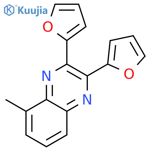 QUINOXALINE, 2,3-DI-2-FURANYL-5-METHYL- structure
