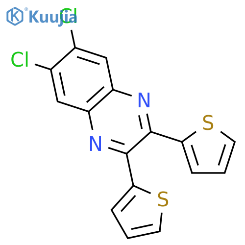 QUINOXALINE, 6,7-DICHLORO-2,3-DI-2-THIENYL- structure