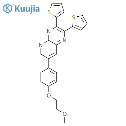 Pyrido[2,3-b]pyrazine, 7-[4-(2-methoxyethoxy)phenyl]-2,3-di-2-thienyl- structure