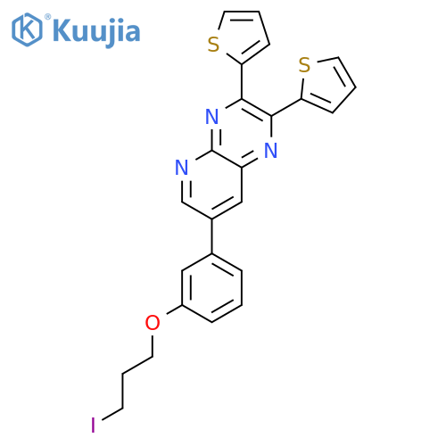 Pyrido[2,3-b]pyrazine, 7-[3-(3-iodopropoxy)phenyl]-2,3-di-2-thienyl- structure