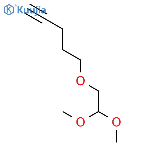 1-Pentyne, 5-(2,2-dimethoxyethoxy)- structure