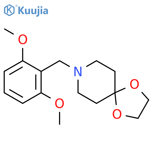 1,4-Dioxa-8-azaspiro[4.5]decane, 8-[(2,6-dimethoxyphenyl)methyl]- structure