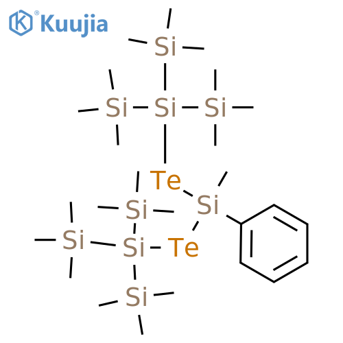 4,6-Ditellura-2,3,5,7,8-pentasilanonane,  2,2,5,8,8-pentamethyl-5-phenyl-3,3,7,7-tetrakis(trimethylsilyl)- structure